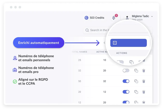 créer un workflow avec Kaspr